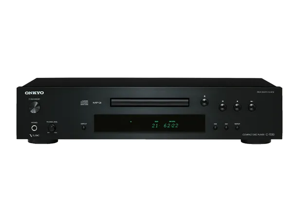 Onkyo C-7030 CD-spiller - Sort cd spiller, VLSC-støyred. 